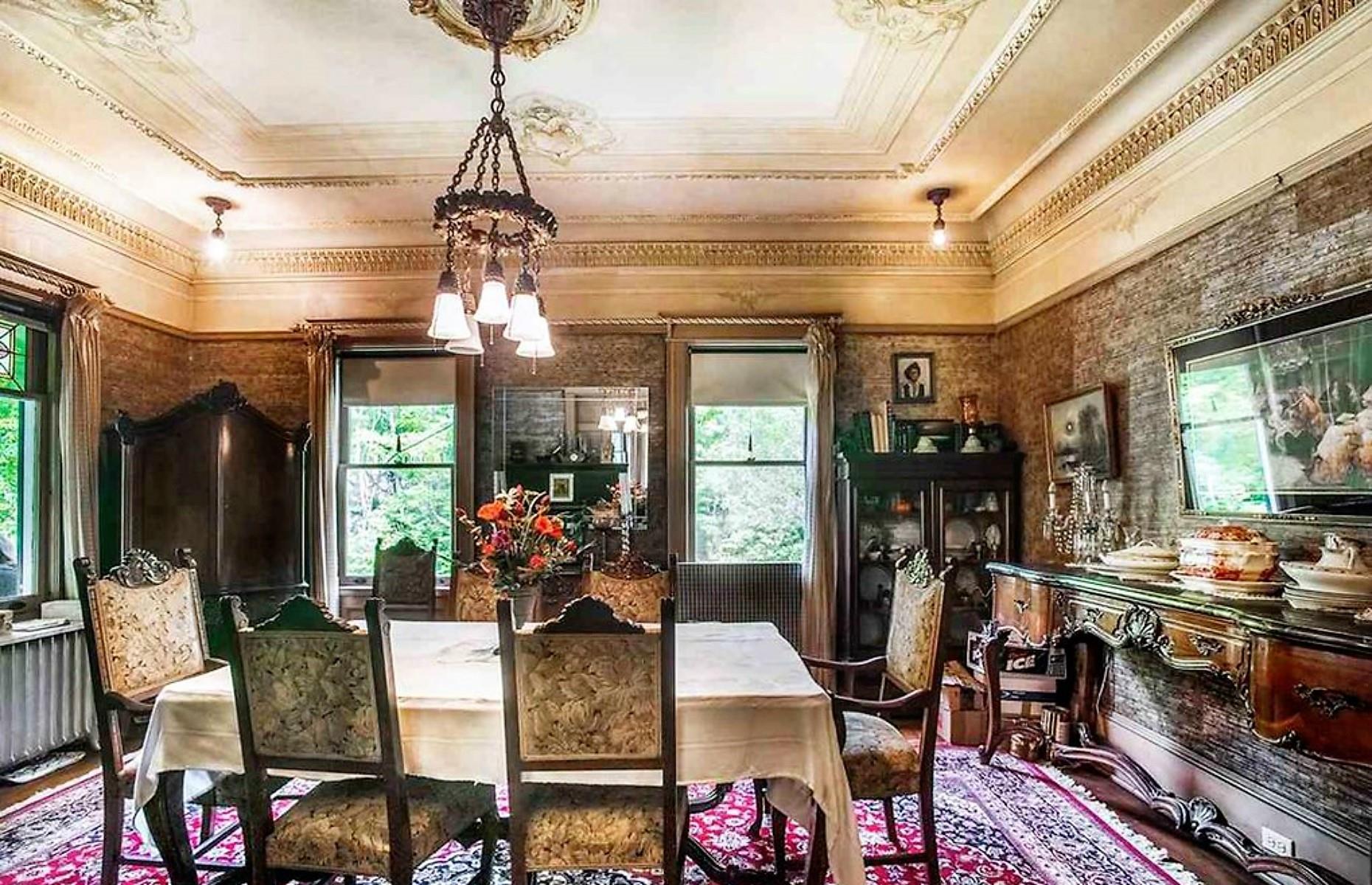 The stately dining room